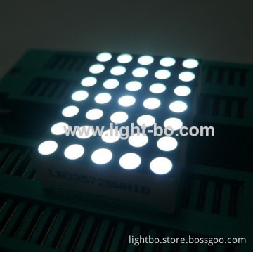 Ultra T White 1.26" 3mm 5 X 7 Dot Matrix Led Display For Moving Signs,position Indicators 